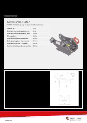 Quick Couplers Rototilt® S40 