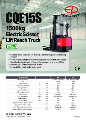 Reach Trucks EP CQE15S