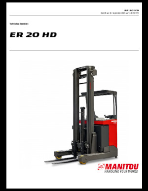 Reach Trucks Manitou ER 20 HD