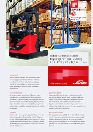 Reach Trucks Linde R16N HD