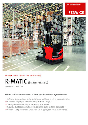 Reach Trucks Linde R16HD MATIC config. 3 