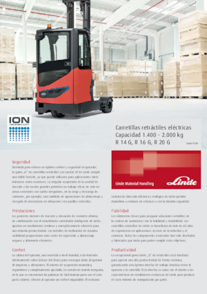 Reach Trucks Linde R16G Std.