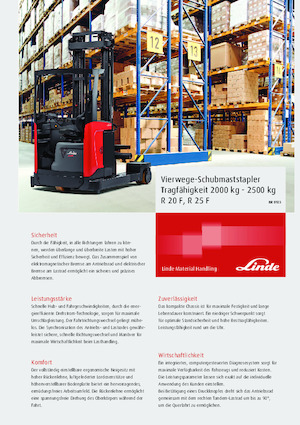 Reach Trucks Linde R25F