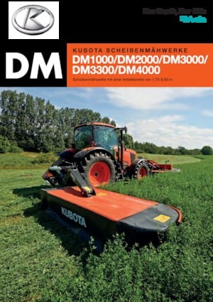Rear-mounted mowers - disc without conditioner Kubota DM1022