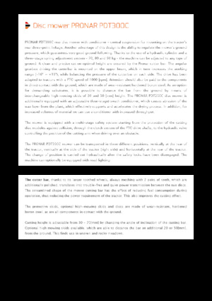 Rear-mounted mowers - disc with conditioner Pronar PDT 300 C