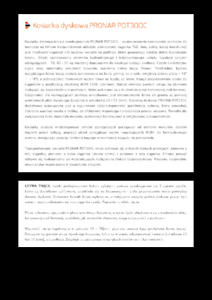 Rear-mounted mowers - disc with conditioner Pronar PDT 300 C