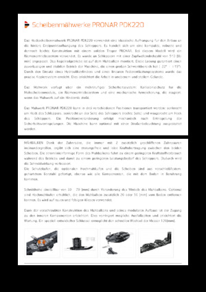 Rear-mounted mowers - disc without conditioner Pronar PDK 220