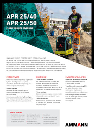 Reversible Vibratory Plate Compactors Ammann APR 2550