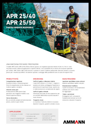 Reversible Vibratory Plate Compactors Ammann APR 2550