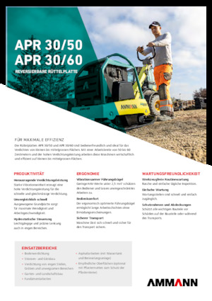 Reversible Vibratory Plate Compactors Ammann APR 3060