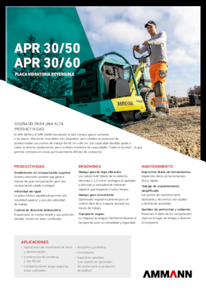 Reversible Vibratory Plate Compactors Ammann APR 3060