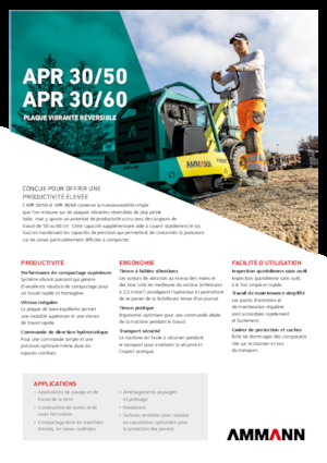 Ters Çevrilebilir Titreşimli Plaka Sıkıştırıcılar Ammann APR 3060