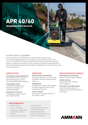 Reversible Vibratory Plate Compactors Ammann APR 4060