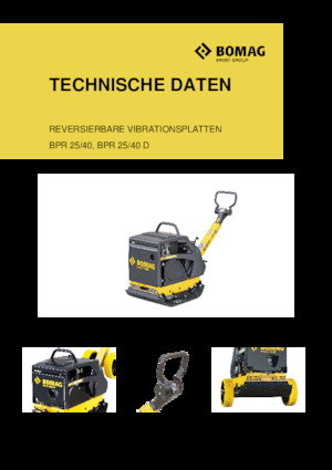 Reversible Vibratory Plate Compactors Bomag BPR 25/40