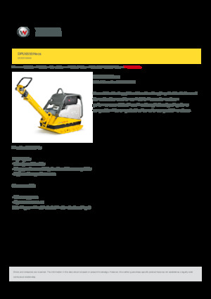 Reversible Vibratory Plate Compactors Wacker Neuson DPU6555Hecs 
