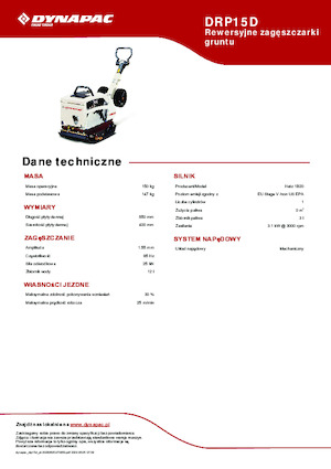 Reversible Vibratory Plate Compactors Dynapac DRP15D 