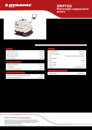 Reversible Vibratory Plate Compactors Dynapac DRP70D