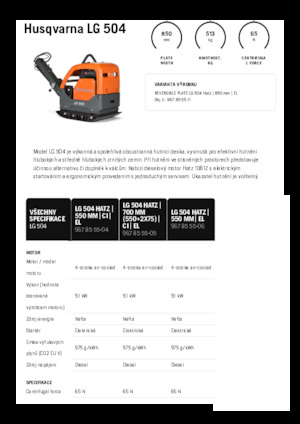Reversible Vibratory Plate Compactors Husqvarna LG 504