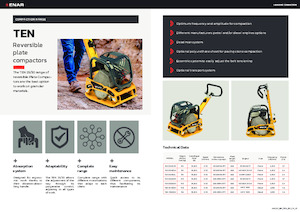 Reversible Vibratory Plate Compactors Enar TEN 3040DH