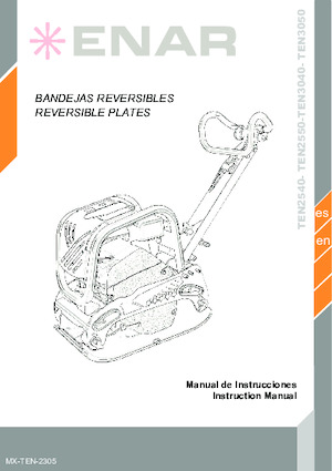 Reversible Vibratory Plate Compactors Enar TEN 3040DH
