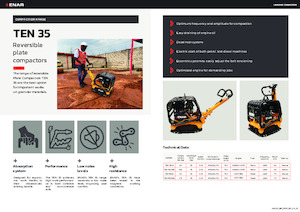 Reversible Vibratory Plate Compactors Enar TEN 35GHEL
