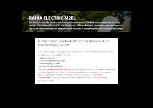 Binilebilir Çim Biçme Makineleri ve Bahçe Traktörleri Etesia BAHIA ELECTRIC M2EL