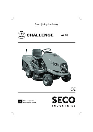 Binilebilir Çim Biçme Makineleri ve Bahçe Traktörleri SECO Challenge AJ