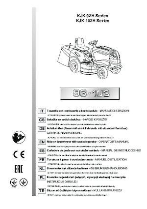 Binilebilir Çim Biçme Makineleri ve Bahçe Traktörleri Efco EF 93/16 K
