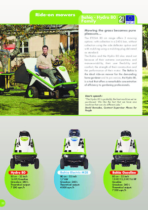Riding Lawn Mowers and Garden Tractors Etesia HYDRO 80 MKHP3