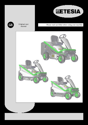 Binilebilir Çim Biçme Makineleri ve Bahçe Traktörleri Etesia HYDRO 80 MKHPF