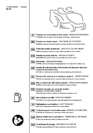 Binilebilir Çim Biçme Makineleri ve Bahçe Traktörleri Mountfield MTF 66 MQ