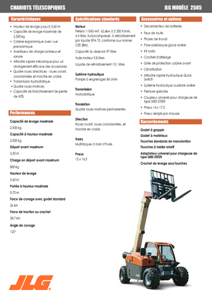 Telehandlers JLG 2505