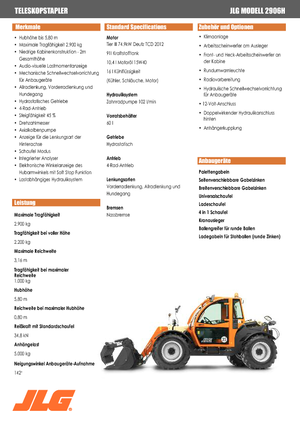 Telehandlers JLG 2906 H