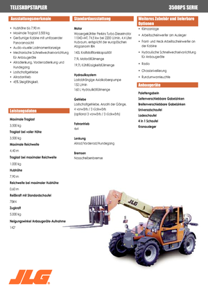 Telehandlers JLG 3508 PS