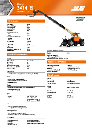 Telehandlers JLG 3614 RS