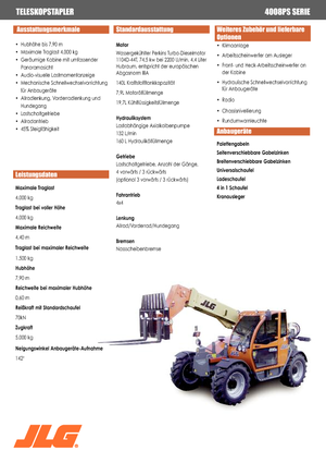 Telehandlers JLG 4008 PS