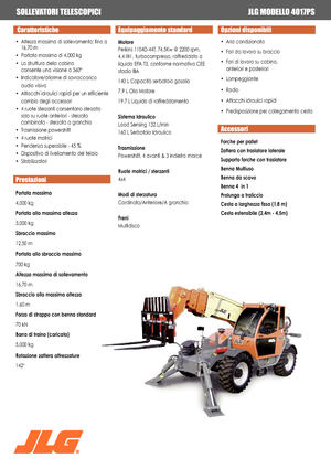 Telehandlers JLG 4017 PS