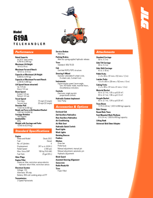 Telehandlers JLG 619 A