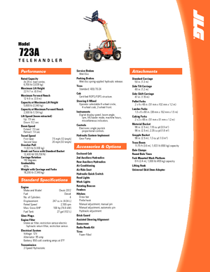 Telehandlers JLG 723 A