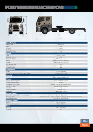 Katı şasiler Ford 1833 crew cab