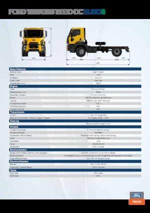 Katı şasiler Ford 1833D DC