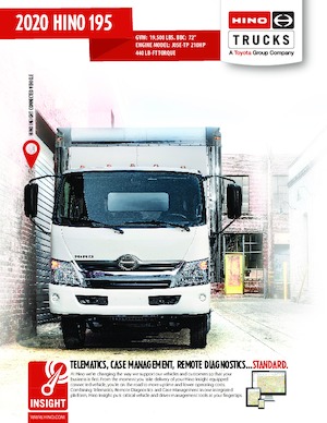 Katı şasiler Hino 2020 HINO 195 4x2