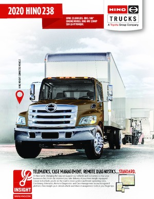 Rigid Chassis Hino 2020 HINO 238 4x2