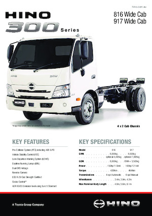 Katı şasiler Hino 300 917 WIDE