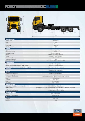 Rigid Chassis Ford 3542D Double Cab