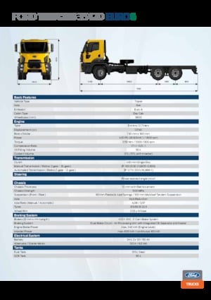 Rigid Chassis Ford 3542D Double Cab