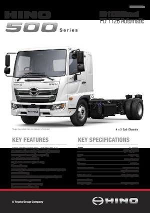 Rigid Chassis Hino 500 FD 1126 4x2