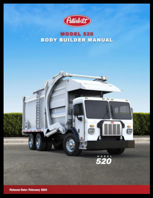 Rigid Chassis Peterbilt 520 Cummins L9N