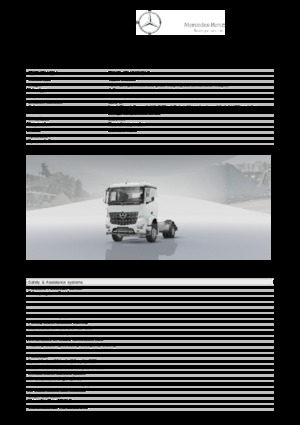 Rigid Chassis Mercedes-Benz Arocs 1832 LK 4x2