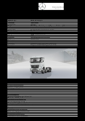 Rigid Chassis Mercedes-Benz Arocs 4143 K 8x4